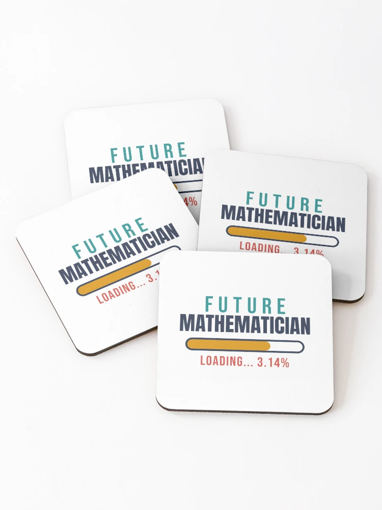 Thumbnail 1 of 5, Coasters (Set of 4), Future Mathematician Loading - Math Kid Gift designed and sold by TheEmptySet.