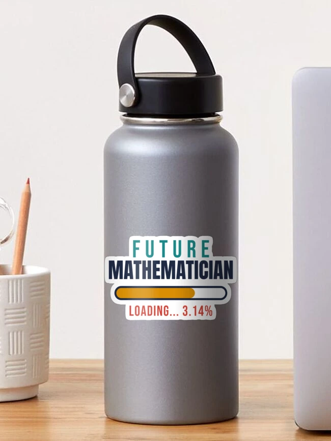 Thumbnail 1 of 3, Sticker, Future Mathematician Loading - Math Kid Gift designed and sold by TheEmptySet.