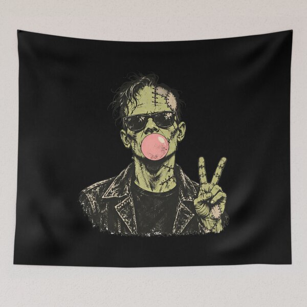 Item preview, Retro Stitched Monster Bubblegum Punk designed and sold by Timegraf.