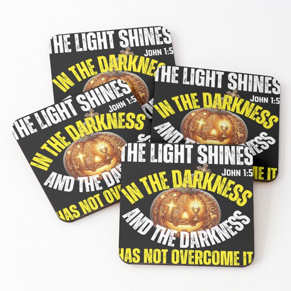 Item preview, John 1:5 | The Light Shines in the Darkness and the Darkness has not overcome It! | Halloween Design designed and sold by UnboundFull.
