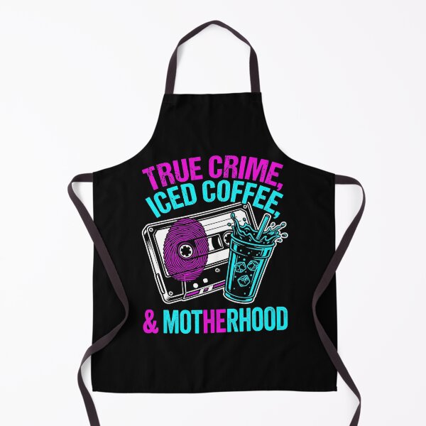 Item preview, True Crime Iced Coffee & Motherhood — Retro Cassette Fingerprint Mom Design, Mother's Day True Crime Gift designed and sold by Luminari Creations.