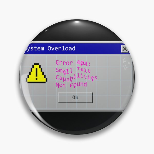 Item preview, Error 404: Small Talk Not Found Light designed and sold by ShopCNTS.