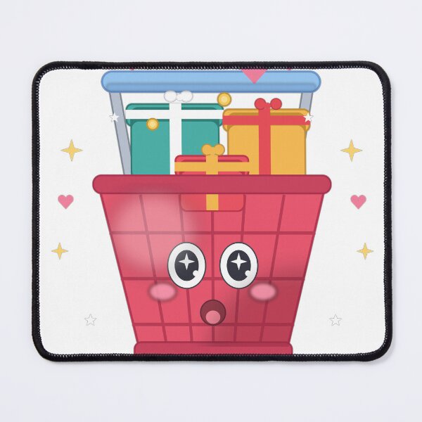 Item preview, Cute Kawaii Shopping Cart Character Sticker Sale Season Deals Shopping Art designed and sold by PRIME4YOU.