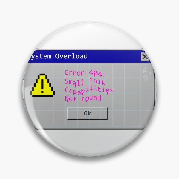 Item preview, Error 404: Small Talk Not Found Dark designed and sold by ShopCNTS.