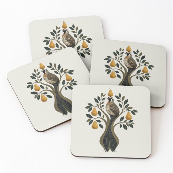 Item preview, Partridge-Bird In A Pear-Tree Cut-Out MCM-Style 2 designed and sold by taiche.