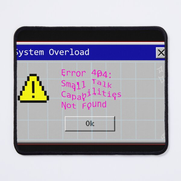 Item preview, Error 404: Small Talk Not Found Glow designed and sold by ShopCNTS.