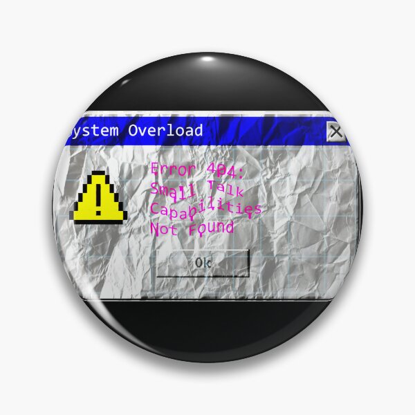 Item preview, Error 404: Small Talk Not Found Retro designed and sold by ShopCNTS.