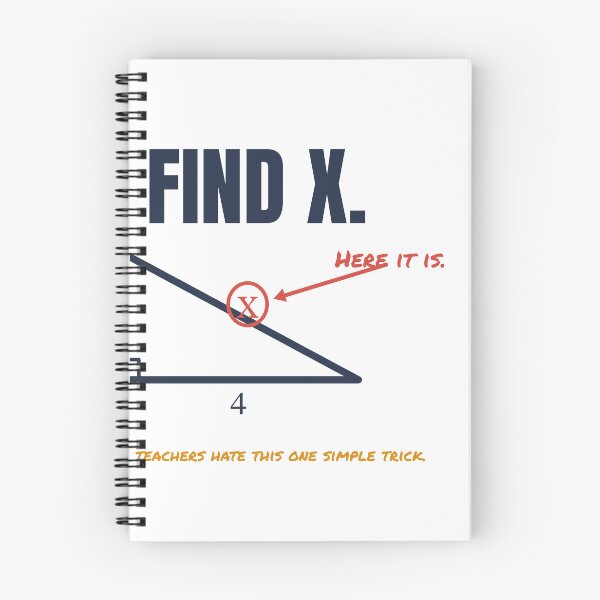 Item preview, Find X - Here It Is - Funny Math Meme designed and sold by TheEmptySet.