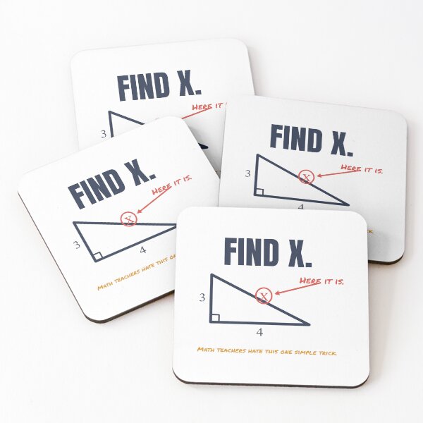 Item preview, Find X - Here It Is - Funny Math Meme designed and sold by TheEmptySet.