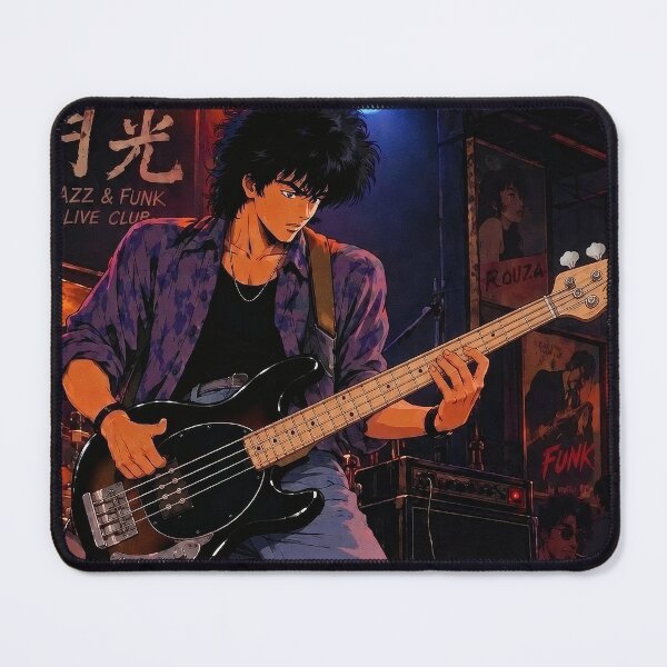 Item preview, Underground Funk Slap – Vintage Anime Bass Player designed and sold by Douglystuff.