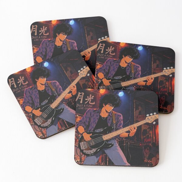 Item preview, Underground Funk Slap – Vintage Anime Bass Player designed and sold by Douglystuff.