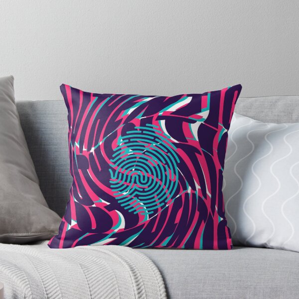 Item preview, Authentic Typography Fingerprint Glitch Neon Retro designed and sold by SpiralStairShop.