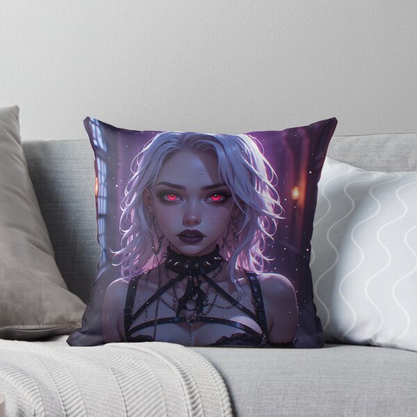 Item preview, Hot Halloween Anime Babe Goth Mommy Waifu Woman designed and sold by Your New Fixation.