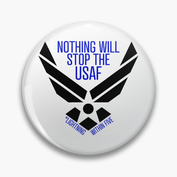 Item preview, Nothing will stop the USAF, Except Lightning within five designed and sold by MyBottomShelf.