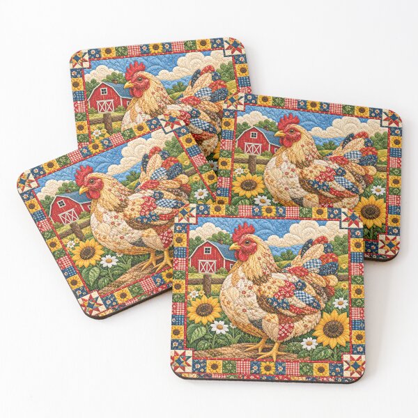 Item preview, Chicken Quilt designed and sold by Elisabeth Lucas.