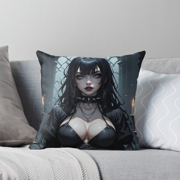 Item preview, Hot Halloween Anime Babe Goth Mommy Waifu Woman designed and sold by Your New Fixation.