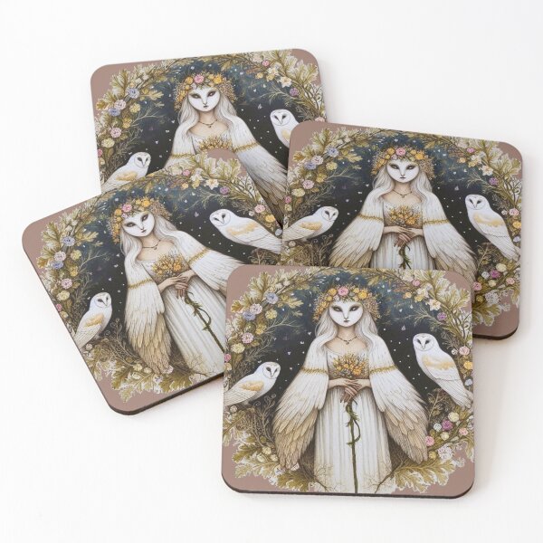 Item preview, Welsh Mythology: Blodeuwedd - Flower Face transformation to an Owl designed and sold by ThatRockChic.