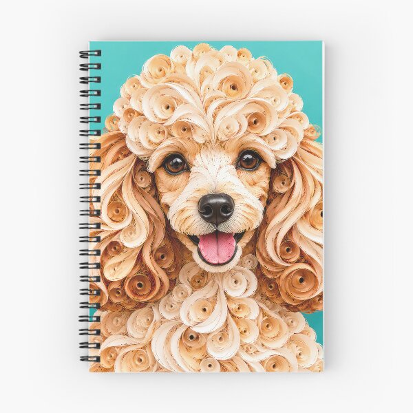 Item preview, Curly Poodle Portrait on Teal designed and sold by Elisabeth Lucas.