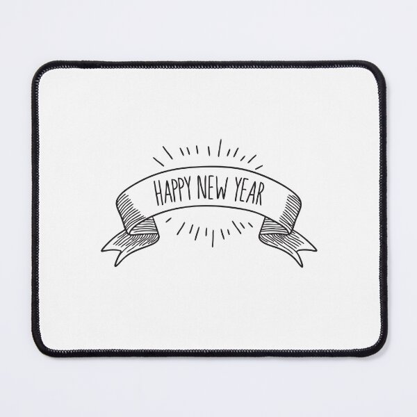 Item preview, A ribbon banner with Happy New Year designed and sold by rasagamastore.