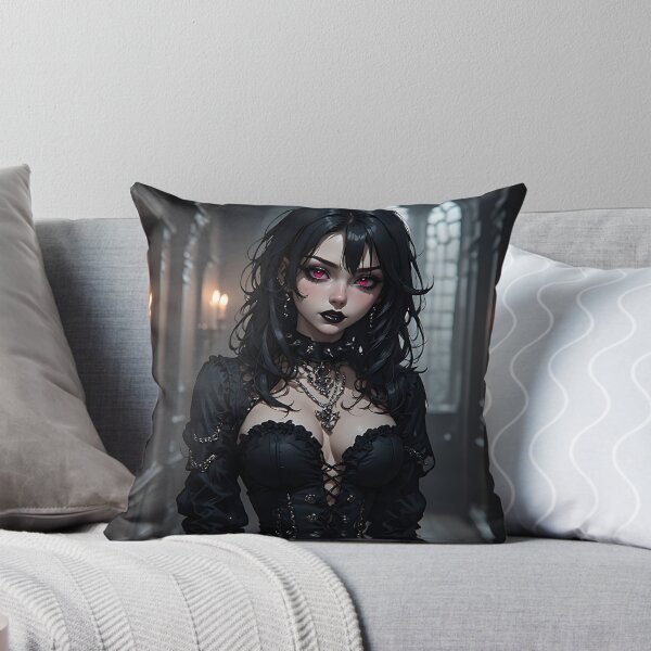 Item preview, Hot Halloween Anime Babe Goth Mommy Waifu Woman designed and sold by Your New Fixation.