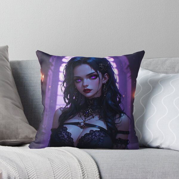 Item preview, Hot Halloween Anime Babe Goth Mommy Waifu Woman designed and sold by Your New Fixation.