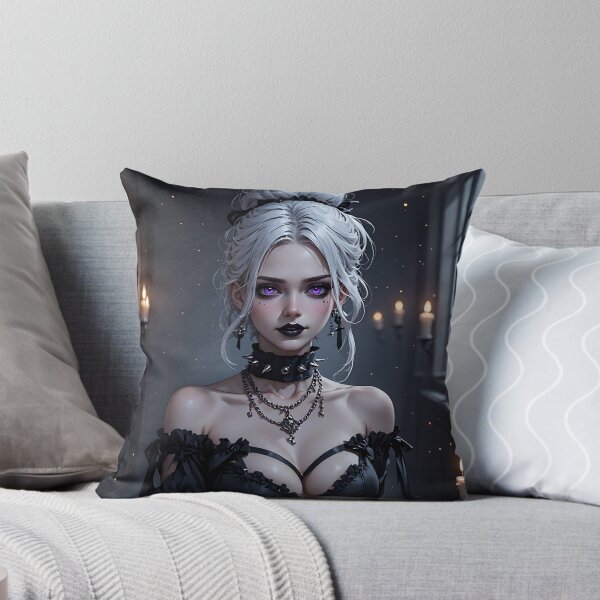 Item preview, Hot Halloween Anime Babe Goth Mommy Waifu Woman designed and sold by Your New Fixation.