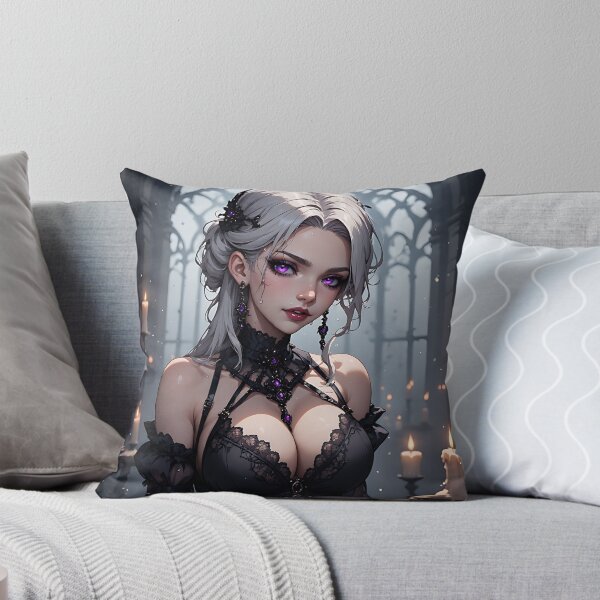 Item preview, Hot Halloween Anime Babe Goth Mommy Waifu Woman designed and sold by Your New Fixation.