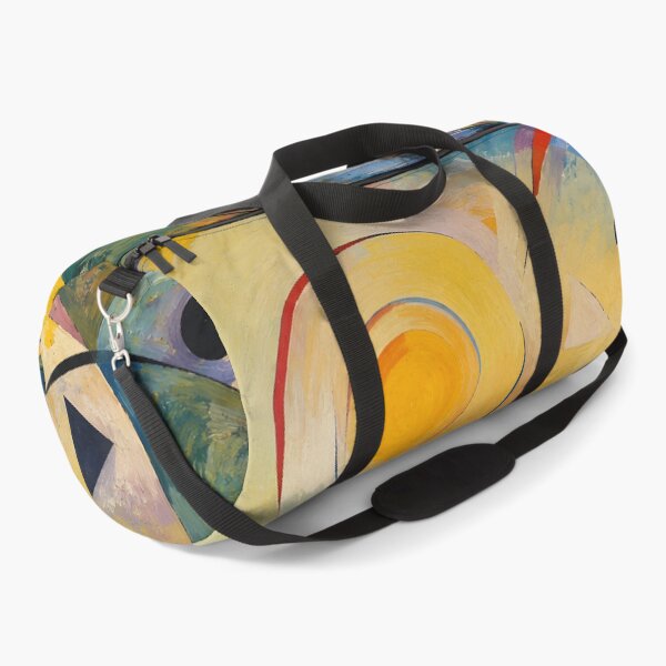 Item preview, Geometric Sun Over a Colorful Riverside Village – Abstract Modernist Landscape designed and sold by Amalia Gutyz.