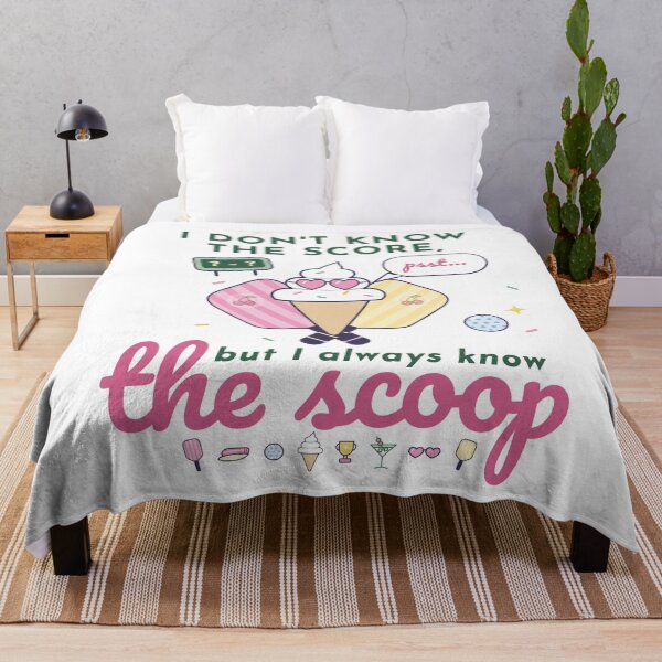 Item preview, I Don’t Know the Score But I Always Know the Scoop – Funny Pickleball Ice Cream Gossip designed and sold by IsleAmore.