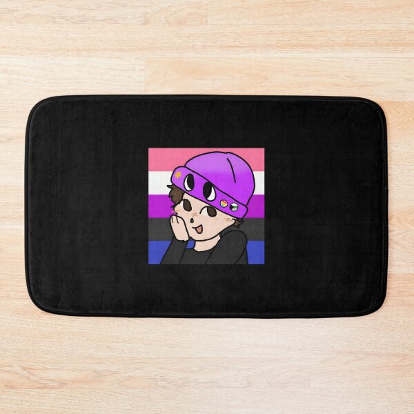 Item preview, Cute Cartoon Nonbinary Pride Character with Pins designed and sold by fibiiistd.