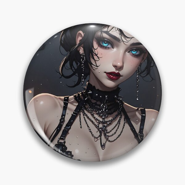 Item preview, Hot Halloween Anime Babe Goth Mommy Waifu Woman designed and sold by Your New Fixation.