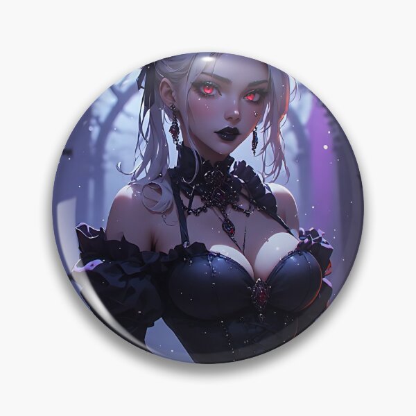 Item preview, Hot Halloween Anime Babe Goth Mommy Waifu Woman designed and sold by Your New Fixation.