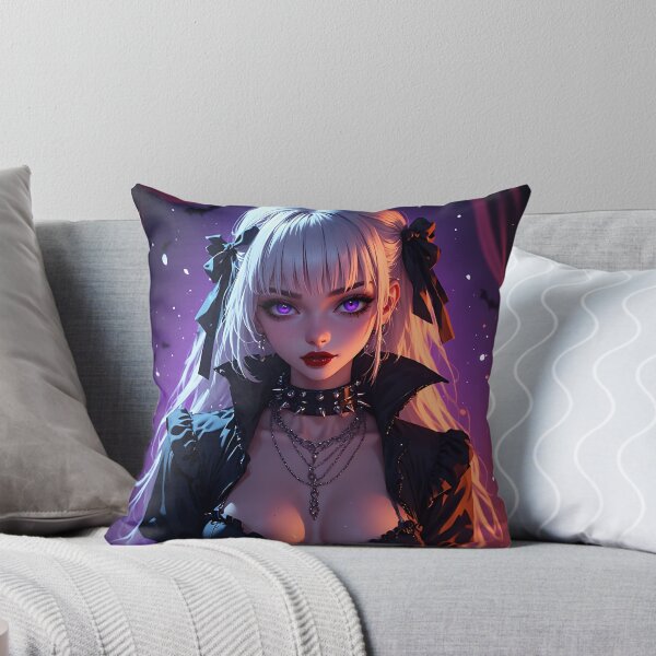 Item preview, Hot Halloween Anime Babe Goth Mommy Waifu Woman designed and sold by Your New Fixation.