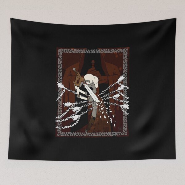 Item preview, Dark Knight Breaking Chains with Arrows of Insults designed and sold by fibiiistd.