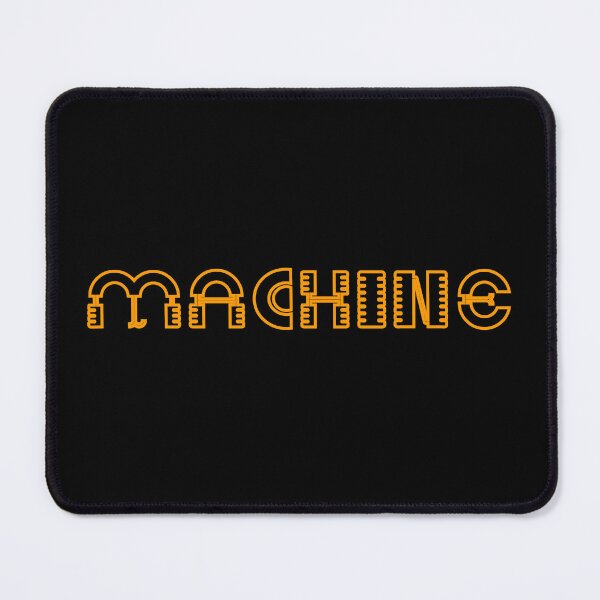 Item preview, Machine Retro Orange Outline Typography Design designed and sold by Detroja Typography.