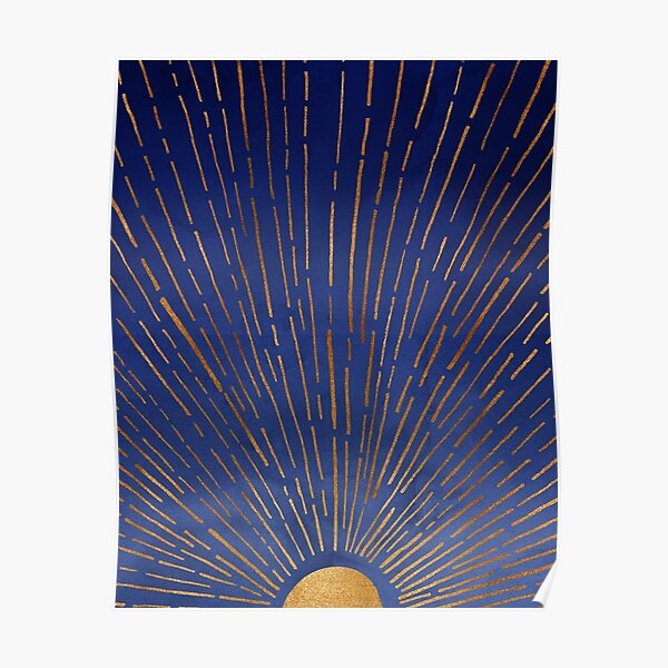 Indigo Sunset Poster