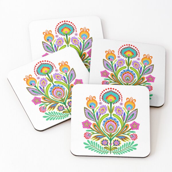 Item preview, Folk Flowers designed and sold by ViaARTfactory.