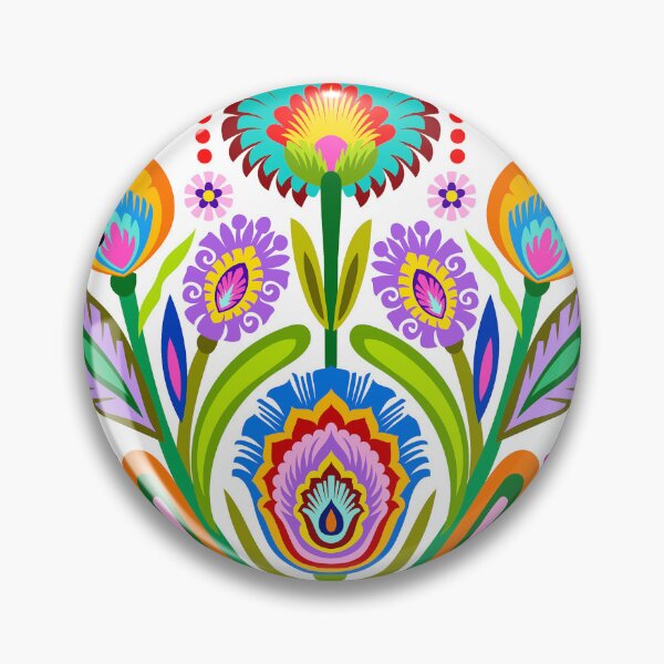 Item preview, Folk Flowers designed and sold by ViaARTfactory.