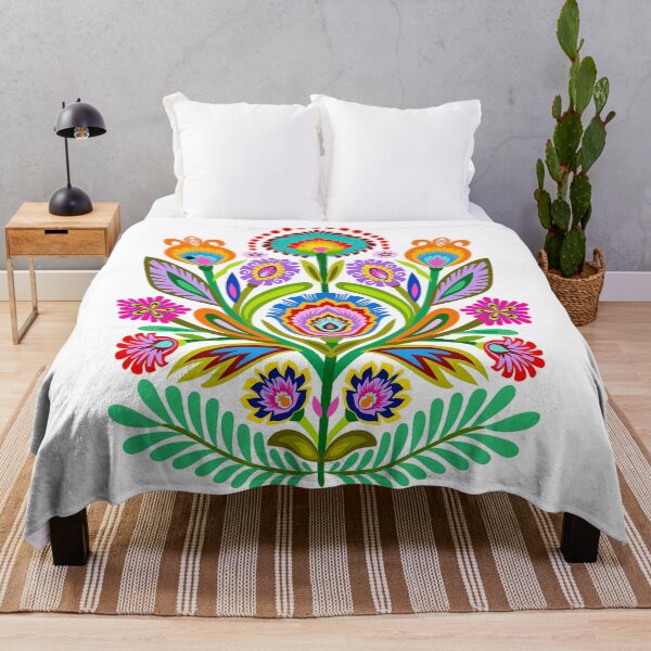 Item preview, Folk Flowers designed and sold by ViaARTfactory.