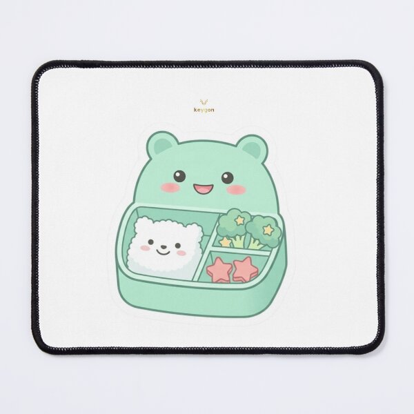 Item preview, Kawaii Bento Box - Cute Japanese Lunch Pastel Aesthetic Sticker designed and sold by keygon.