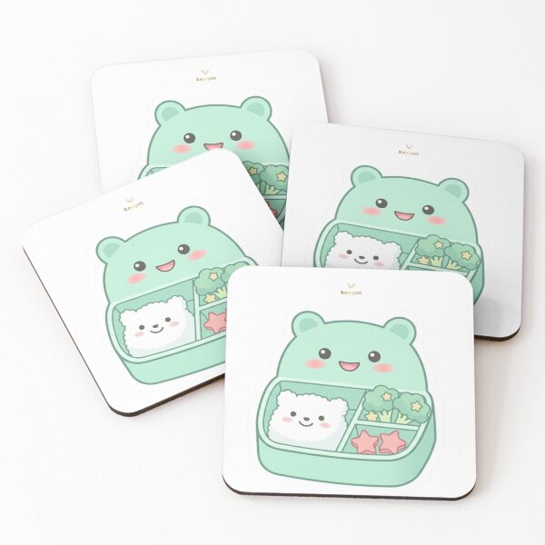 Item preview, Kawaii Bento Box - Cute Japanese Lunch Pastel Aesthetic Sticker designed and sold by keygon.