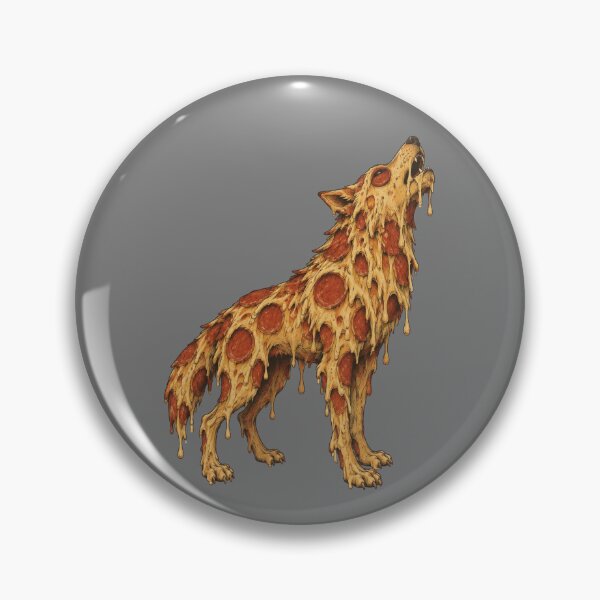 Item preview, Howling Pizza Wolf designed and sold by Birdie and Flynn.