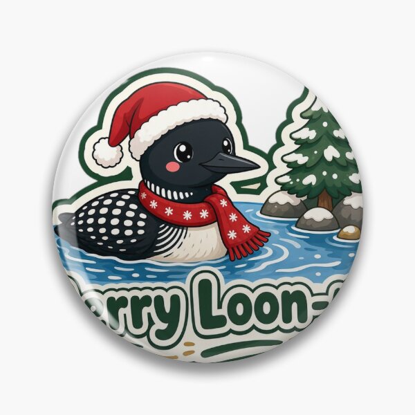 Item preview, Loon Christmas Merry Loon-mas Gift designed and sold by Soft Merch.