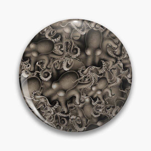 Item preview, Krakenhole Sepia Octopus Collage designed and sold by aeolia.
