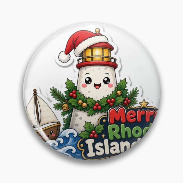 Item preview, Rhode Island Christmas Merry Rhode Island-mas Gift designed and sold by Soft Merch.