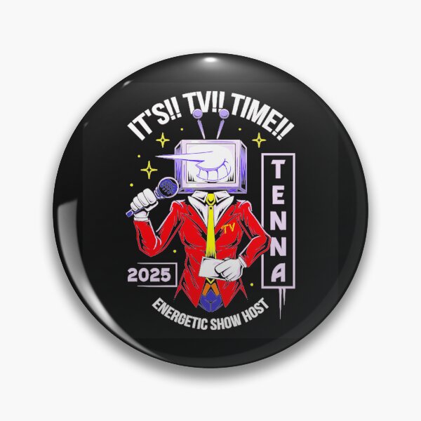 Item preview, It's!! TV!! Time!! Tenna 2025 Energetic Show Host Television Broadcast Presenter designed and sold by EuphemiaFa.