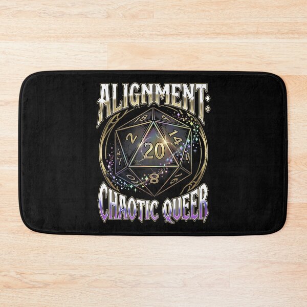 Item preview, Alignment Chaotic Queer | D20 Holographic DnD Pride Fantasy Design | LGBTQ Tabletop Gaming Art designed and sold by Luminari Creations.