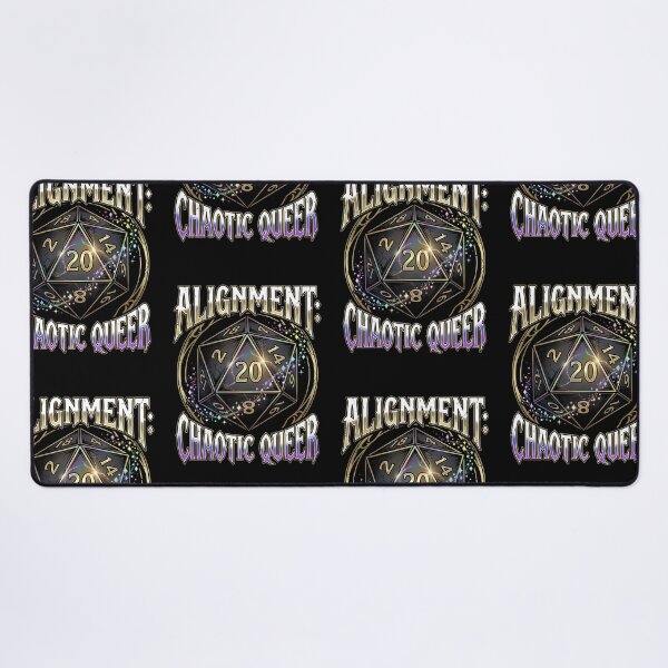 Item preview, Alignment Chaotic Queer | D20 Holographic DnD Pride Fantasy Design | LGBTQ Tabletop Gaming Art designed and sold by Luminari Creations.