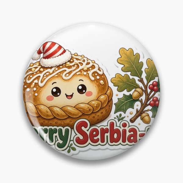 Item preview, Serbian Christmas Merry Serbia-mas Gift designed and sold by Soft Merch.
