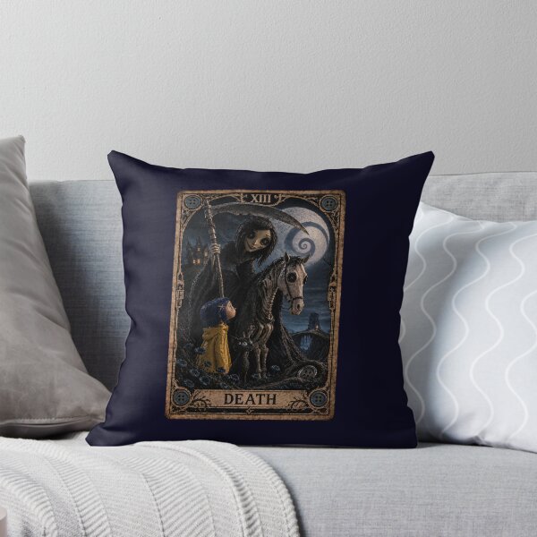 Item preview, Coraline inspired tarot card artwork the fool halloween designed and sold by Casey Spade Creations.